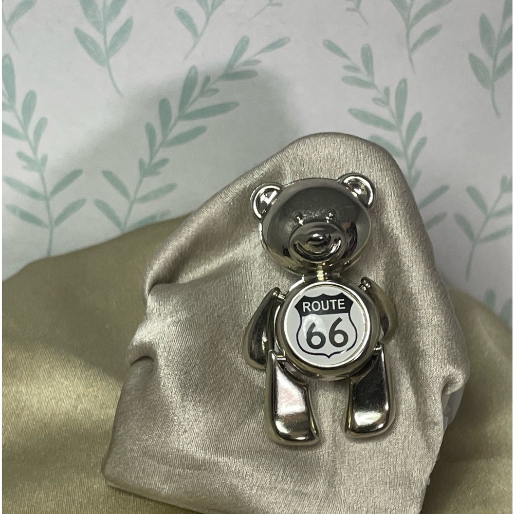 Route 66 articulated bear magnet